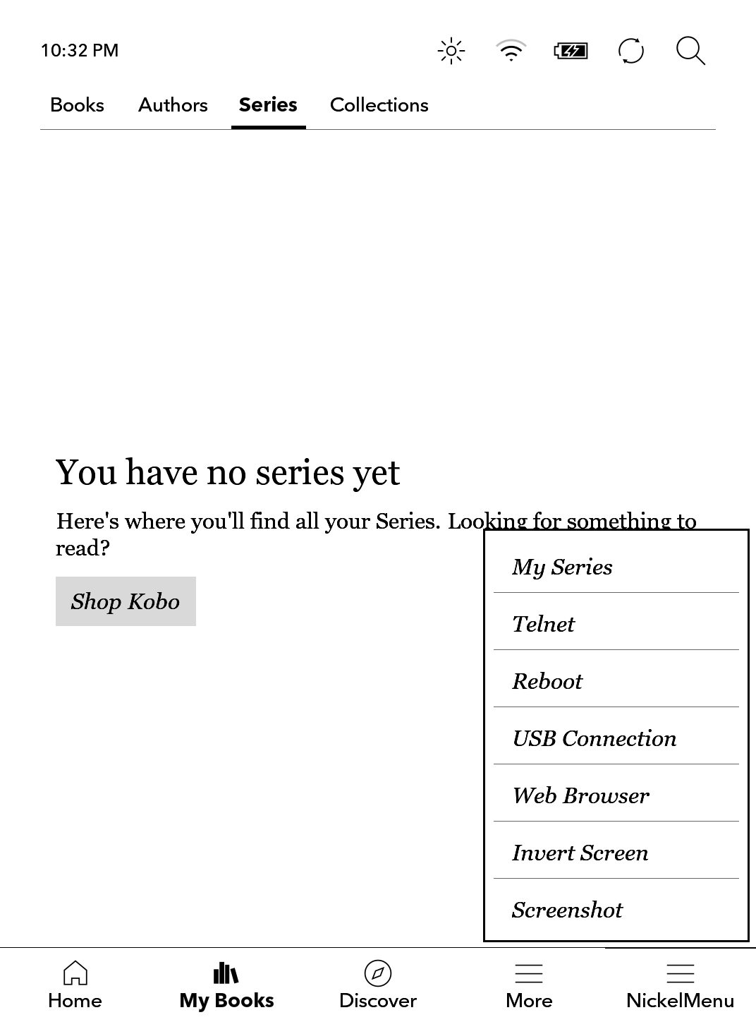 NickelMenu screenshot