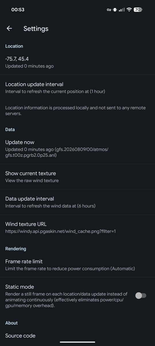 Windy screenshot